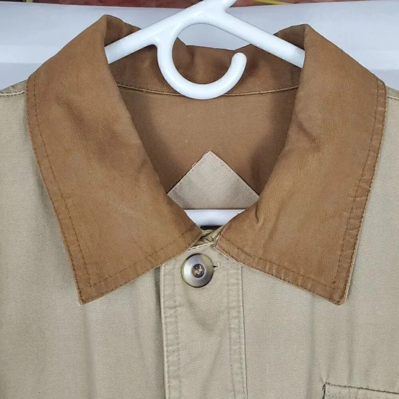 VTG DUXBAK Men's Chore Jacket M Brown‎ Canvas Mohawk Duck Rainproof Hunting Coat - Picture 4 of 13